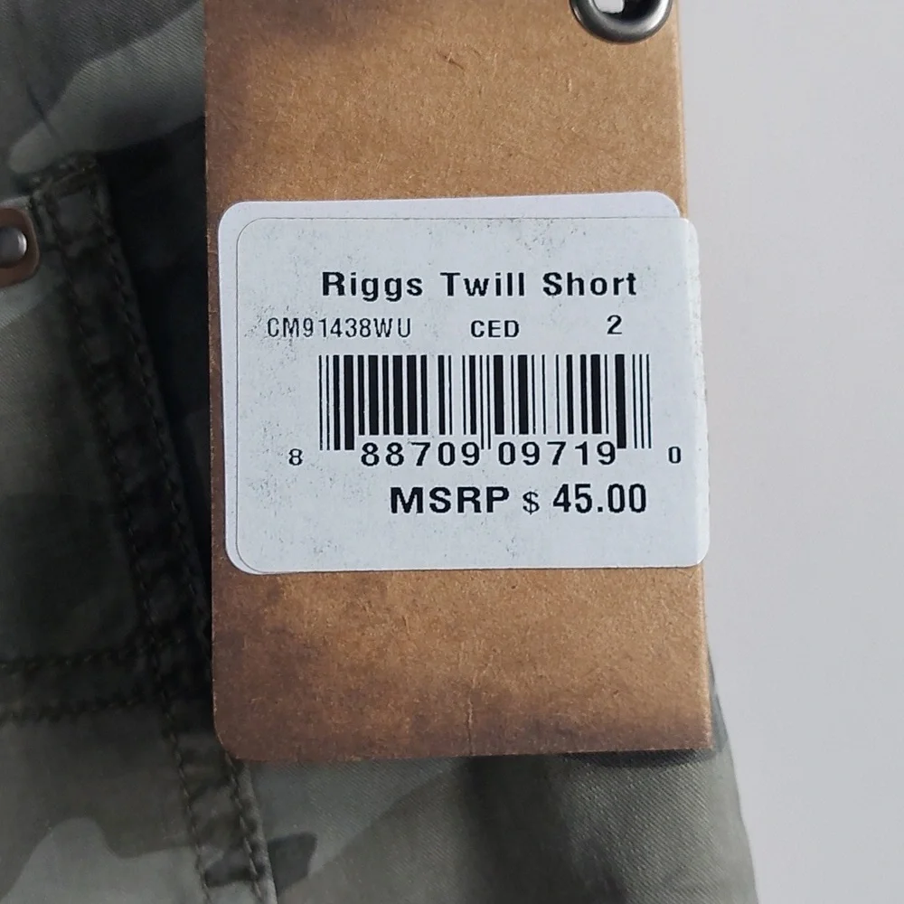 Commander Riggs  twill short‎ women's Green Camo size 2